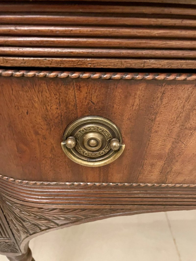 Antique George III Quality Figured Mahogany Breakfront Sideboard - Image 13